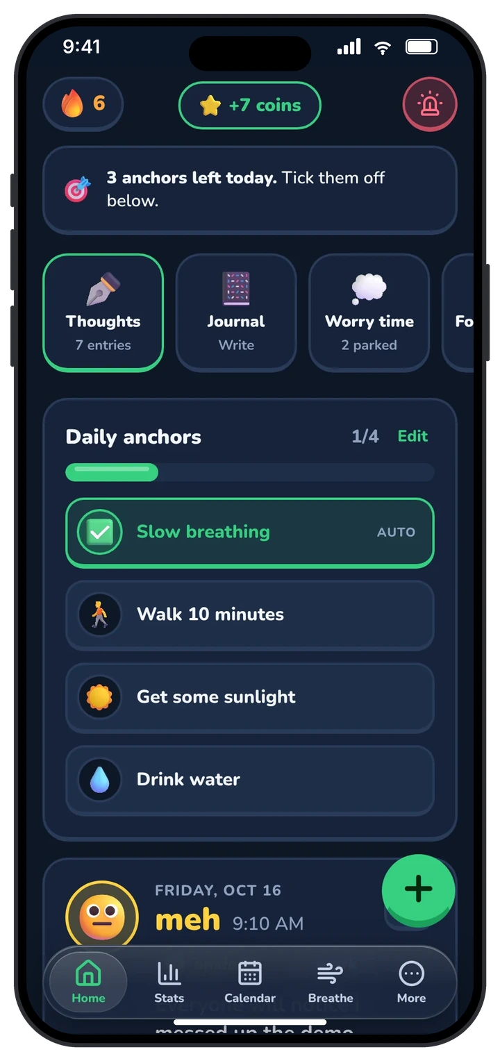 Wobbi home screen